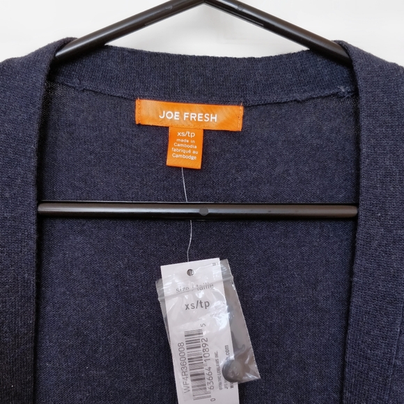Joe Fresh | wool blend navy cardigan - Picture 4 of 6